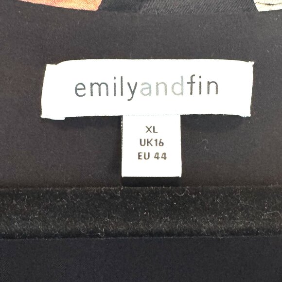 Emily and Fin Modcloth A-Line Floral Midi Dress - Picture 4 of 5